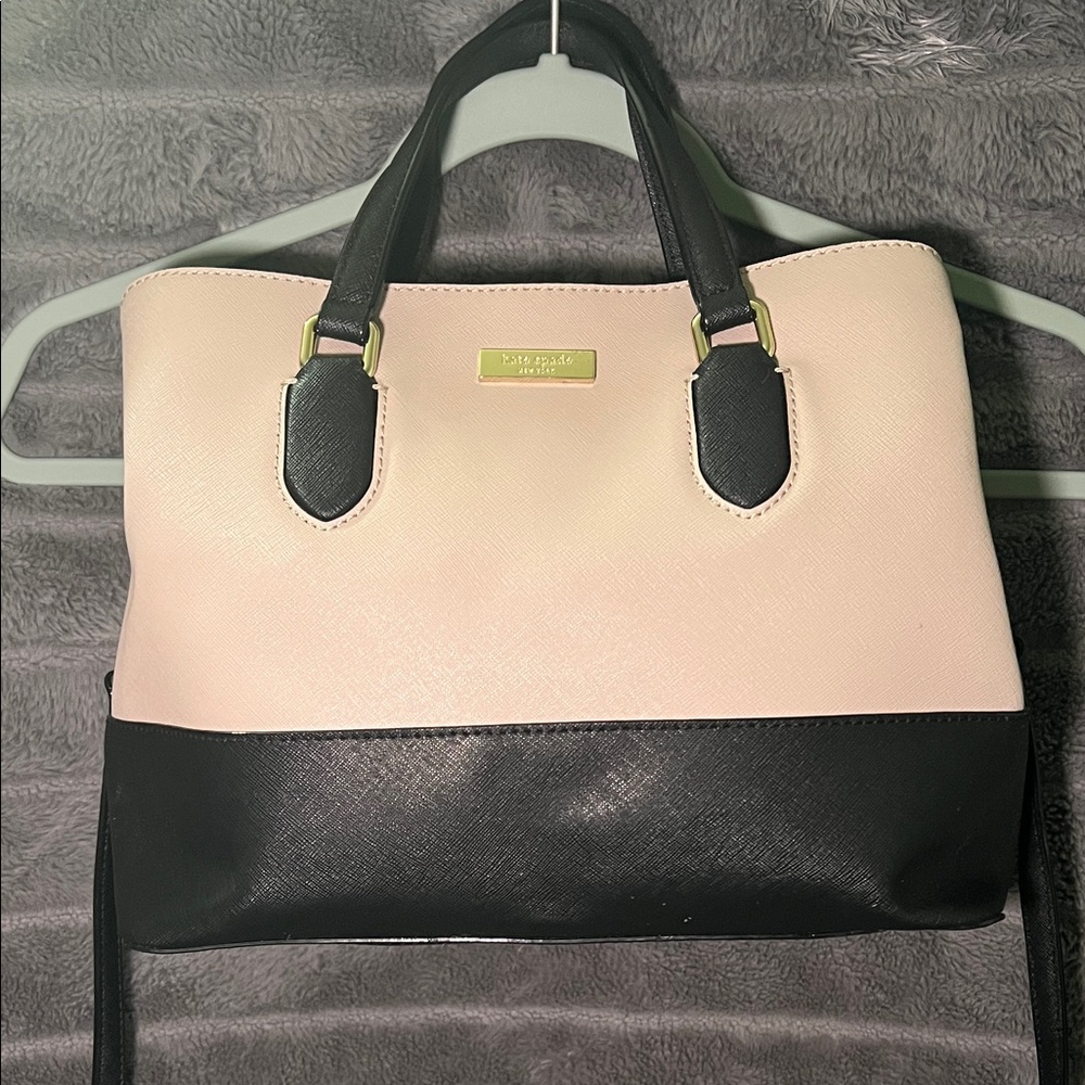 Kate Spade Black and Cream Satchel
